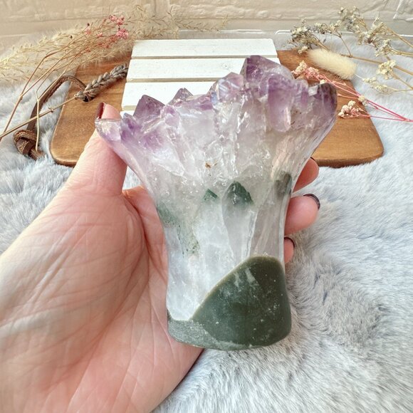 Gorgeous Raw Amethyst Flower Cluster - Picture 2 of 7